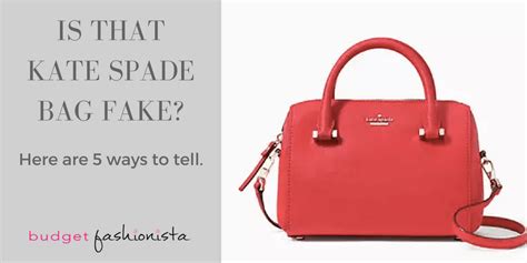 fake kate spade tag